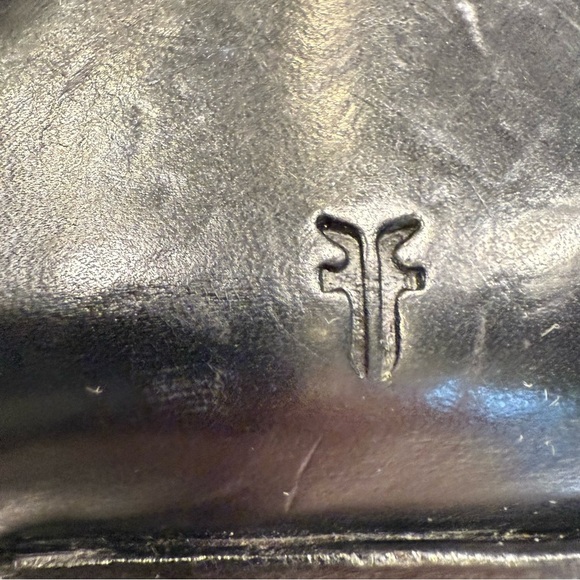 Frye Sacha Black Leather Zip Up Heeled Shootie Western Ankle Boots Women Sz 6.5 - Picture 11 of 15